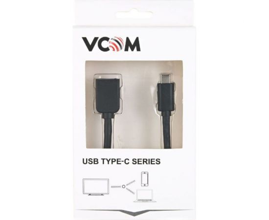 Кабель-адаптер VCOM USB 3.1 Type-C m - USB 3.0 A f, OTG, 1,5A, 5,0Gbps, 0,2m CU409 – изображение 3