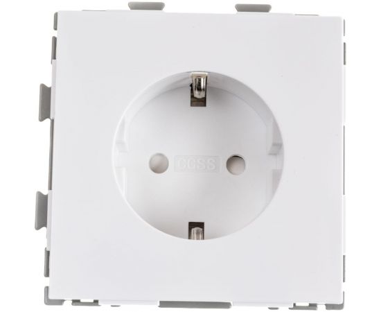 Электрическая розетка с заземлением CGSS 16А белая Практика PL-W160A-WCG – изображение 3