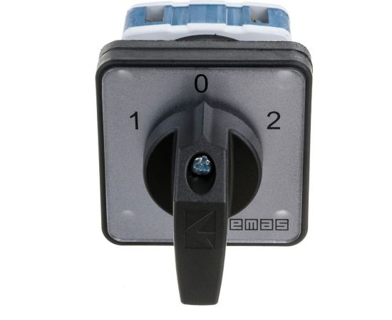 Однофазный переключатель управления двигателем Emas 1-0-2 25А, 400В. PSA025KD134S – изображение 3