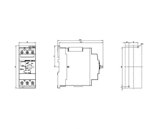 Автоматический выключатель для защиты электродвигателя Siemens 650A, 3RV20314VA10 – изображение 3
