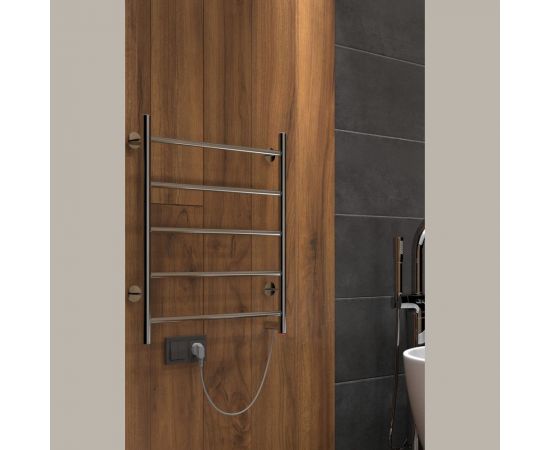 Полотенцесушитель INDIGO Line electro 60/40 (скр.монтаж, унив.подкл.R/L, полиров.) LCLE60-40R – изображение 3