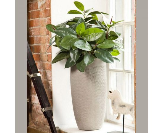 Напольное кашпо для цветов IDEALIST Lite Лотус высокое, круглое, 38х72 см, 81 л MESHV38-T – изображение 4