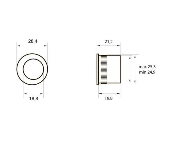 Торцевой захват для раздвижных дверей RENZ РЕНЦ, никель матовый INSDH-F 01 SN – изображение 4