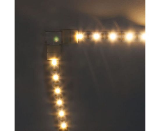 Коннектор L FERON с соединителем для светодиодной ленты RGB 5050/10мм , LD186 10шт в упаковке 23133 – изображение 4