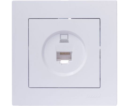Компьютерная розетка Lezard VESNA белая 742-0288-139 – изображение 4