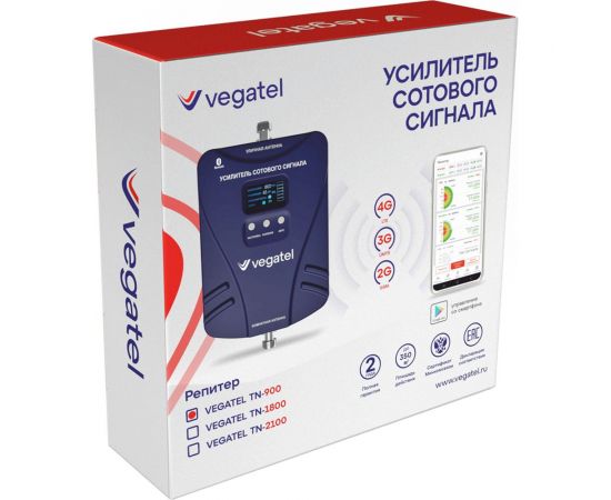 Усилитель сотовой связи и интернета Vegatel комплект TN-900 2G, 3G, 4G и антенна MultiSet R91790 – изображение 5