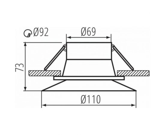 Точечный потолочный светильник KANLUX AJAS DSO-B/ 33160 – изображение 5