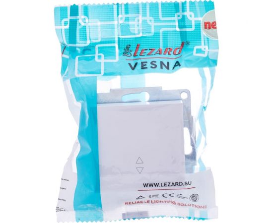 Проходной выключатель Lezard VESNA белый 742-0288-105 – изображение 6