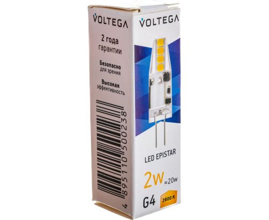 Светодиодная лампа VOLTEGA Капсула G4 12V 2800K 2W 7142 – изображение 7