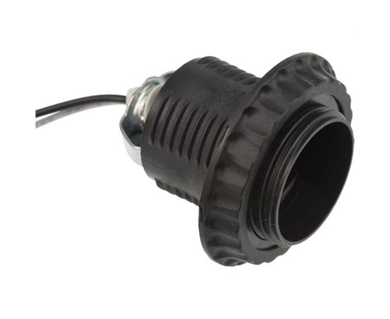 Патрон E27 REXANT с проводом 20 см черный 11-8876 