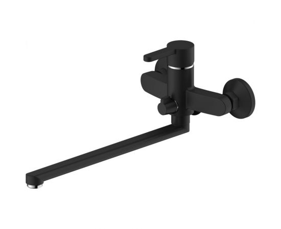Смеситель для ванны Olives TORRES с длинным изливом, черный 17221TRB 