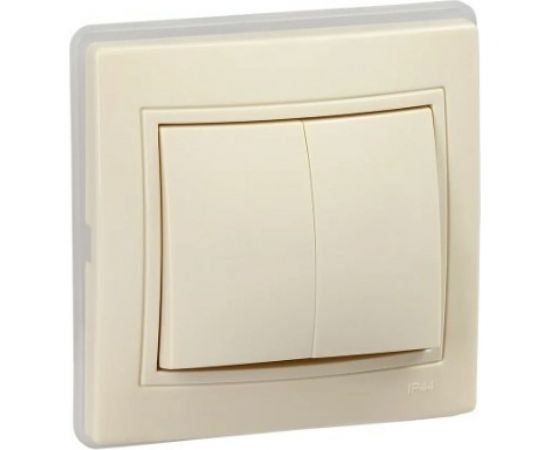 Выключатель IEK KVARTA 2кл ВС10-2-0-ККм-44 10А крем. KV-V20-10-44-K33 