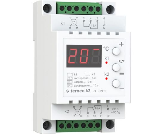 Терморегулятор k2 terneo 4820120220333 