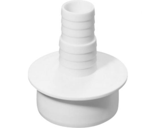 Переходник для подключения сливного шланга Профитт 20x23x50, белый, с хомутом 2226933 