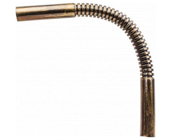 Соединительный угол Bironi плавный гофрированный для труб, пвх, цвет бронза BTU1-16-25-1 