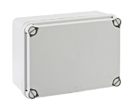 Распределительная коробка IDE наружного монтажа 121x166x80 мм, IP65-67, без сальников, гладкие стенки EL161 