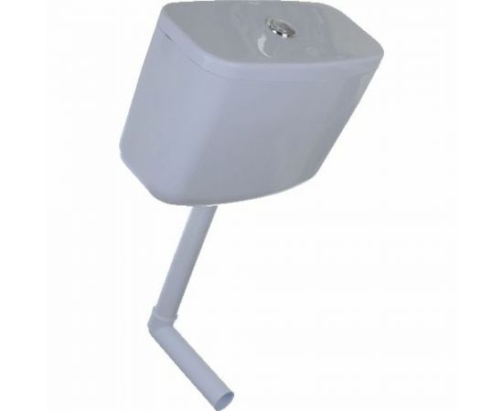 Бачок для унитаза MELODIA пластмассовый, арматура с коленом для среднего расположения 27804 