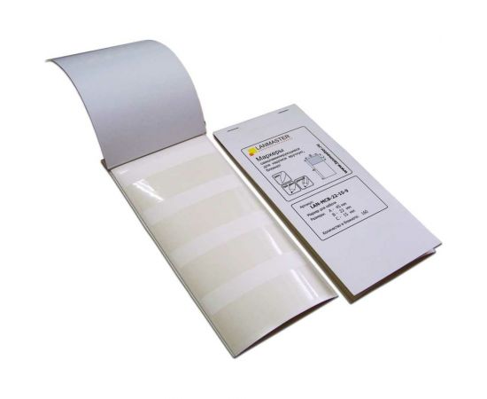 Самоламинирующийся маркер LANMASTER, блокнот, 30x15, диам.9мм, 120 шт LAN-MCB-30x15x9 