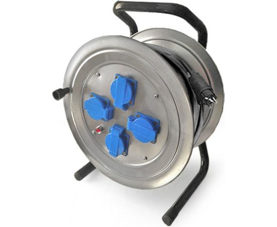 Силовой удлинитель на металлической катушке 4 гн. 50м Союз 481S-3905 