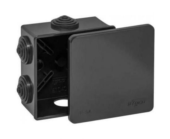 Распределительная коробка Ruvinil ОП 85х85х40мм УХЛ1 IP54 черный 67040Ч 