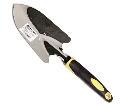 Широкий посадочный совок САДОВИТА нержавеющий, пластиковая ручка 00076531 