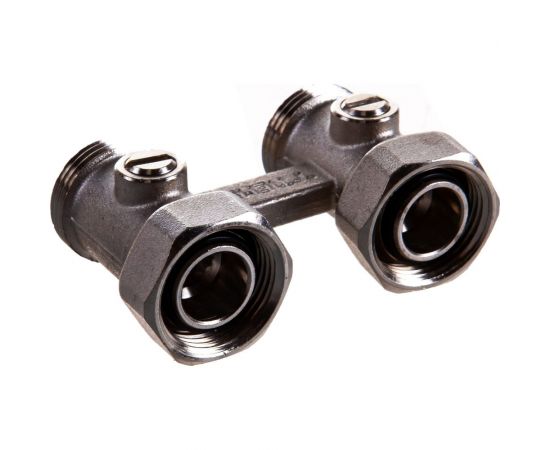 Радиаторный узел Tiemme НВ, 3/4""х3/4""ЕК, H-блок со встроенными кранами, 2-трубная система 3390001 