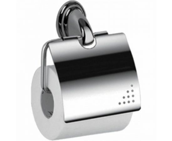 Настенный держатель для туалетной бумаги HAIBA с крышкой, металлический, хром HB1503 539707 