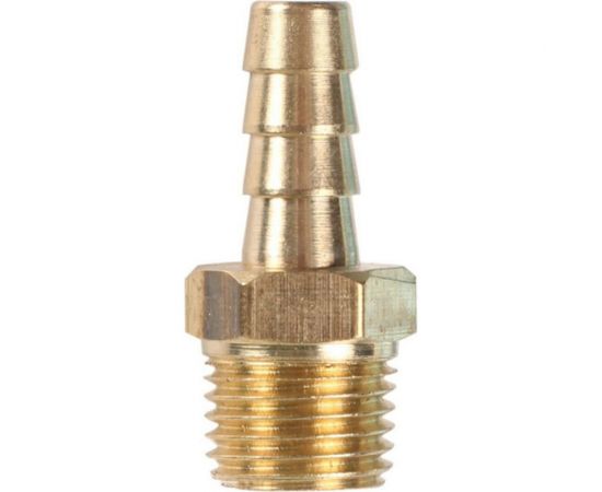 Соединение наружная резьба 1/4"" - елочка 10 мм, латунь ECO AB-MT14/E10 