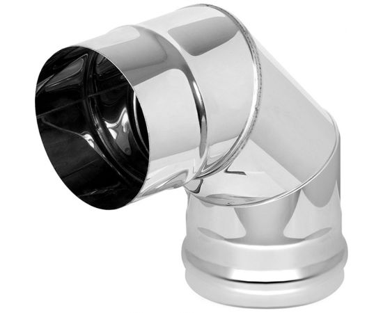 Колено (120 мм; AISI 430-0.5мм; 3 секции; 90град.) Везувий А-27224 