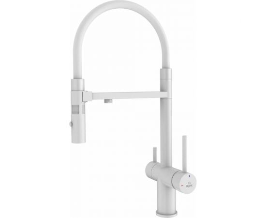 Смеситель для кухни ROSE с подключением к фильтру питьевой воды, белый R958C 