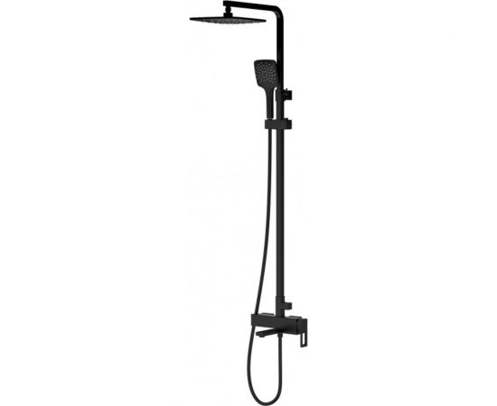 Душевая система Gappo 35к G2417-6 лейка "Тропический душ" черный 544426 