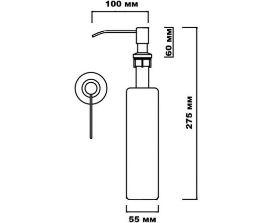 Дозатор врезной для кухонной мойки Savol S-ZY001H 23683 – изображение 2