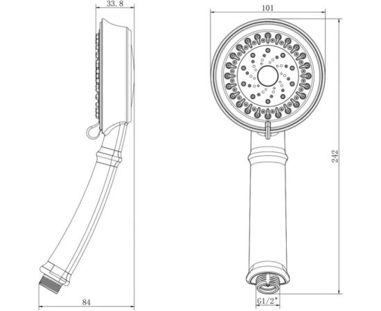 Душевая лейка Lemark 3-функциональная LM8118C – изображение 2
