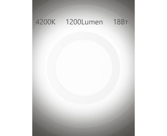 Светодиодный встраиваемый светильник Sholtz 18 Вт 4200К металл D225мм IP20 LOS3085 – изображение 2