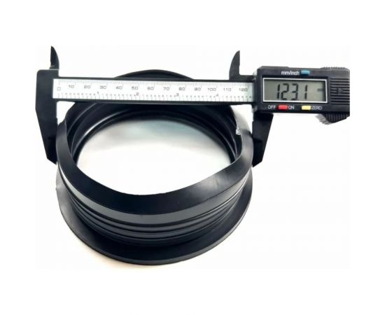 Переходная манжета Профитт d 110x123 сантехническая, канализационная, трехлепестковая, черная 2227565 – изображение 2