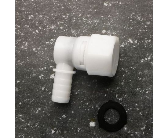 Поворотный штуцер / уголок для душевой кабины Профитт ВР 1/2"", под шланг 10 мм, пластиковый 1649755 – изображение 2