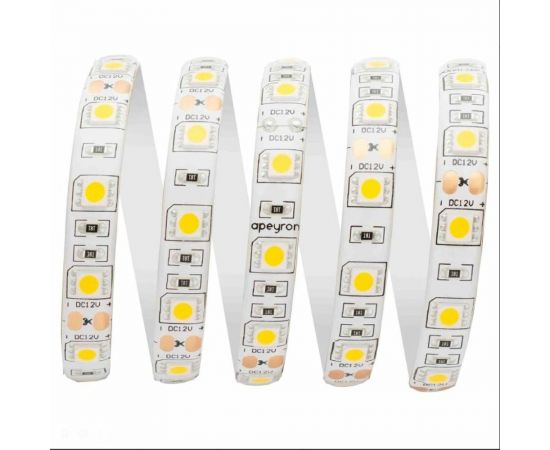 Светодиодная лента Apeyron 12В, СТ, 14,4Вт/м, smd5050, 60д/м, IP65, 700Лм/м 00-527 – изображение 2