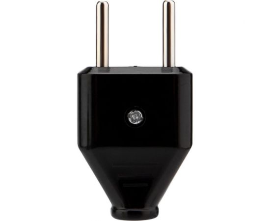 Плоская прямая вилка REXANT 6А черная 11-8947 – изображение 2