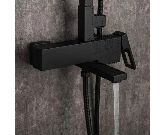 Душевая система Gappo 35к G2417-6 лейка "Тропический душ" черный 544426 – изображение 2