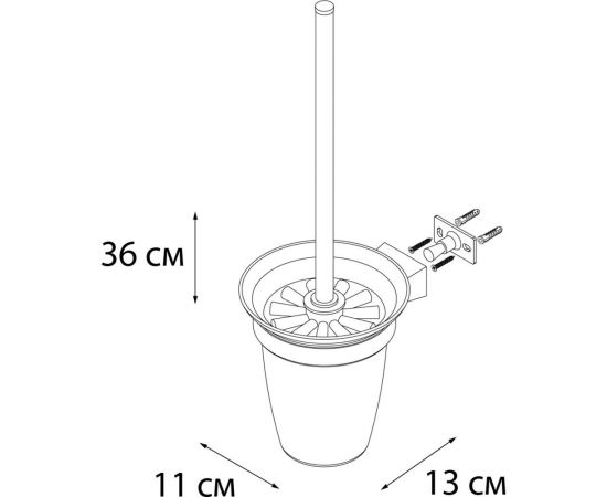 Ерш для туалета FIXSEN FX-97813 97813 – изображение 2