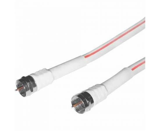 Коаксиальный телевизионный кабель DORI SAT-50 1 м F-разъем-F-разъем + TV-переходник 40743 – изображение 2