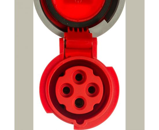 Кабельная розетка PCE 16А 400V 3P+E IP67 2142-6 – изображение 2