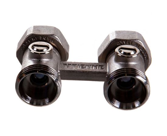 Радиаторный узел Tiemme НВ, 3/4""х3/4""ЕК, H-блок со встроенными кранами, 2-трубная система 3390001 – изображение 2