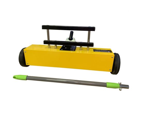 Магнитный сборщик на колесах с системой очистки Подборщик Проф-магнит 500-С125 – изображение 2