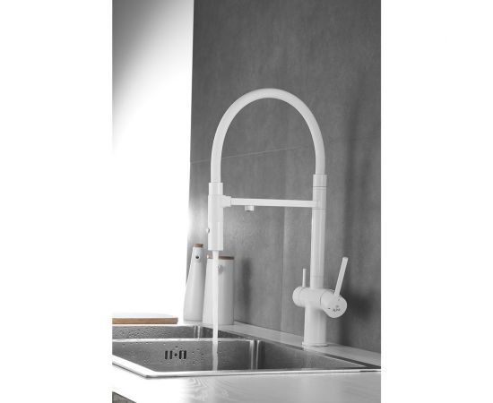 Смеситель для кухни ROSE с подключением к фильтру питьевой воды, белый R958C – изображение 23