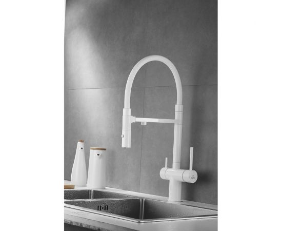 Смеситель для кухни ROSE с подключением к фильтру питьевой воды, белый R958C – изображение 30