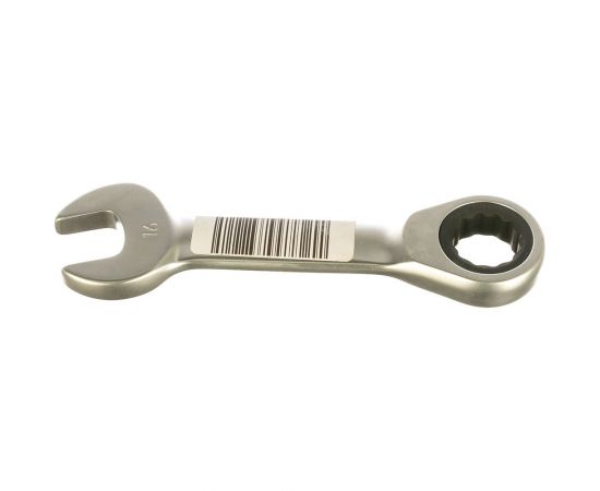 Комбинированный трещоточный укороченный ключ AV Steel 16мм шт AV-315316 – изображение 3