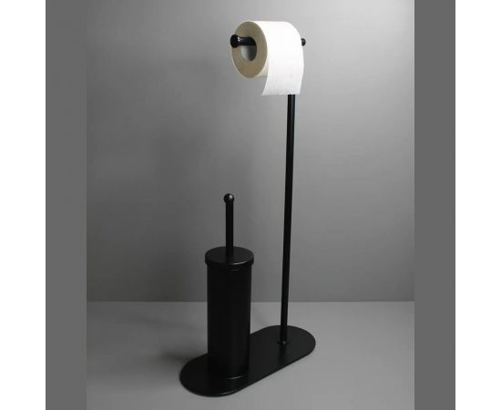 Стойка для туалетной бумаги и ерша MY SPACE черный RACKB – изображение 3