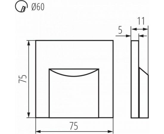 Подсветка лестницы KANLUX ERINUS LED L B-NW/ 33333 – изображение 3
