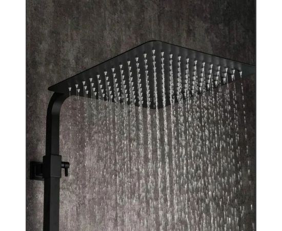 Душевая система Gappo 35к G2417-6 лейка "Тропический душ" черный 544426 – изображение 3